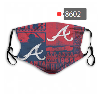 New 2020 Atlanta Braves Dust mask with filter->nba dust mask->Sports Accessory
